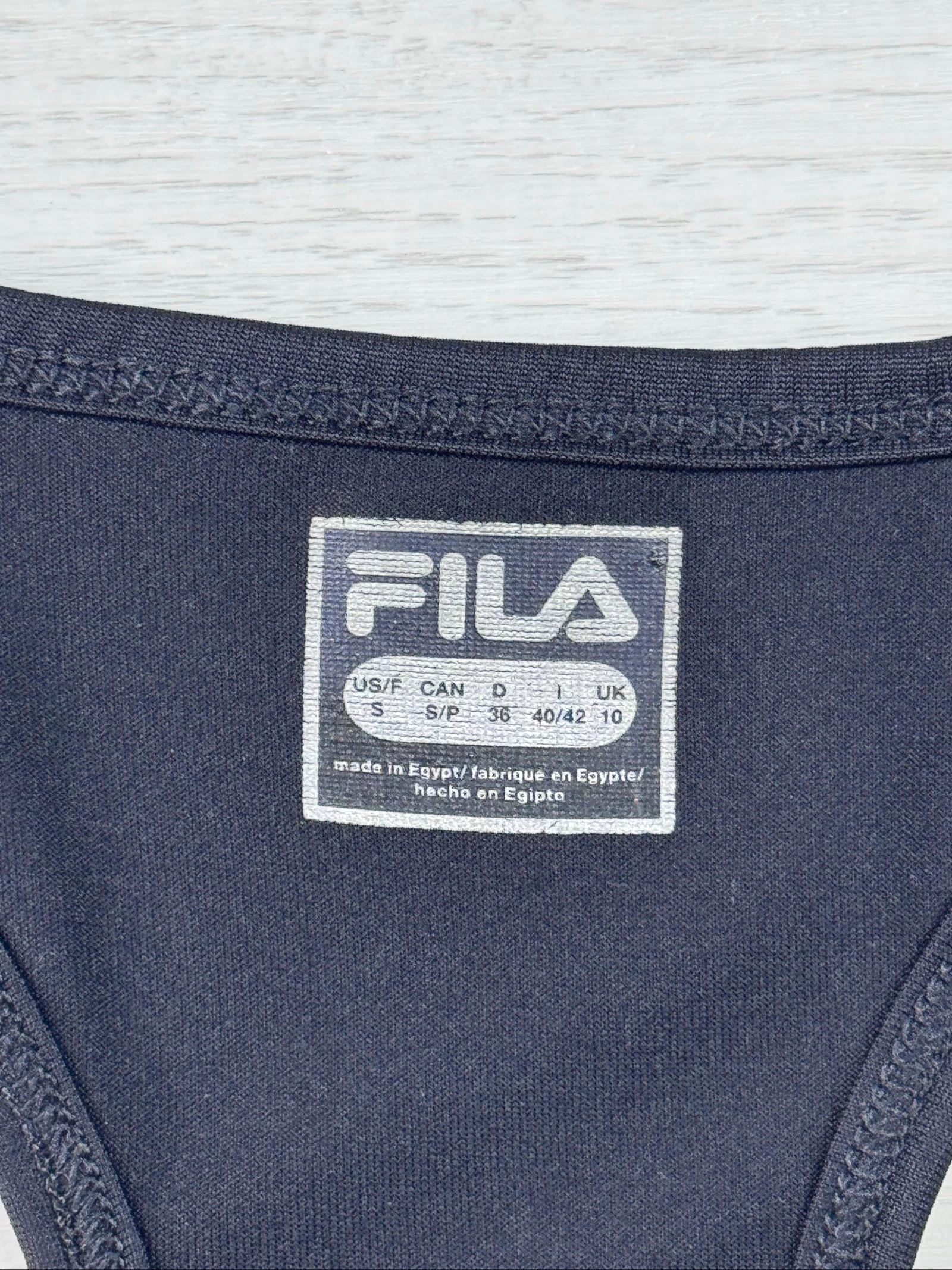 FILA Big Logo Racerback Sports Tank Top Dark Navy – Talla S – photo 5